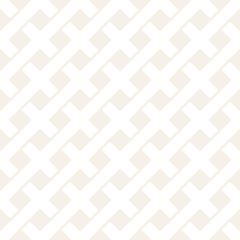 Weave Seamless Pattern. Stylish Repeating Texture. Black and White Geometric Vector Illustration.