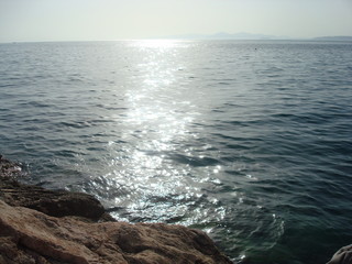 Amazing view of sea at sunny day