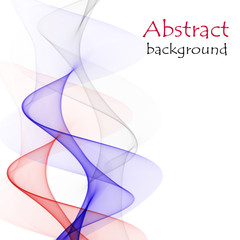 White background with abstract waves