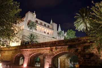 Fototapeta na wymiar Palma de Majorque la nuit