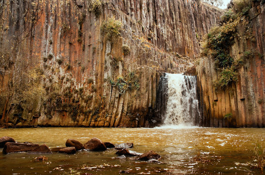  Basaltic Prisms of Santa Maria Regla. Mexico