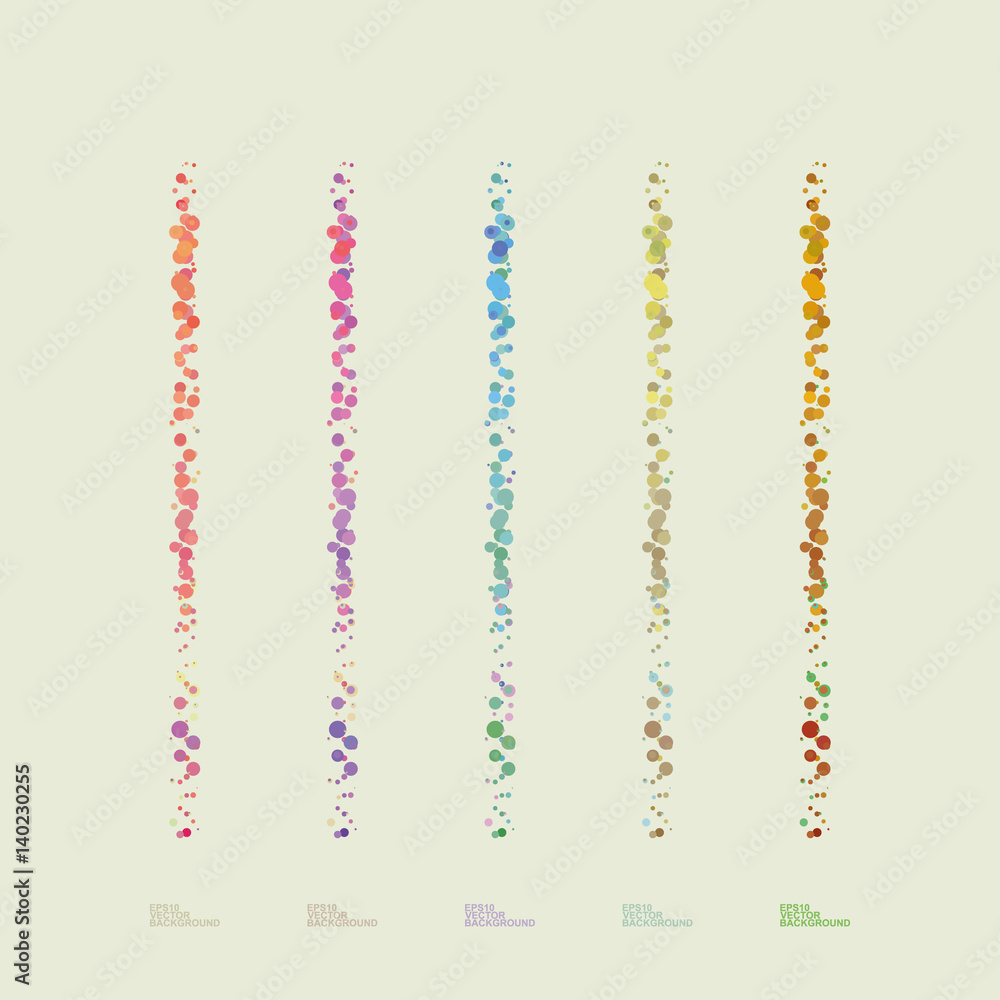 Poster abstract background with colorful dotted lines pattern