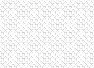 White abstract seamless pattern with geometric ornaments