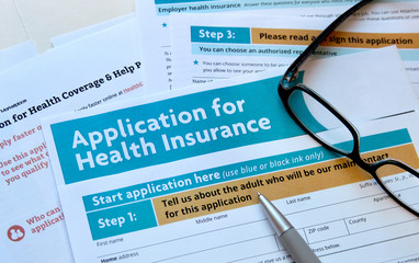 Application for health insurance