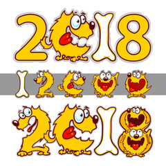 2018 Chinese New Year of the yellow dog