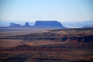 Muley Point, Utah and Monument Valley in the distance