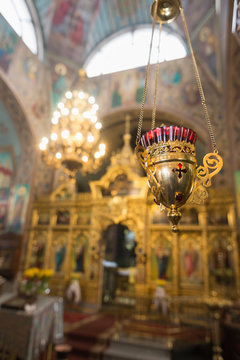 interior design elements of the Orthodox Church. incense