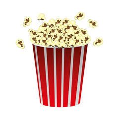 color movie pop corn icon, vector illustraction design image