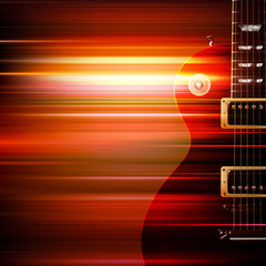 abstract grunge background with electric guitar - 140237485