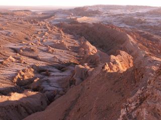 Fototapeta na wymiar Chile desert Atacama valle de luna South America