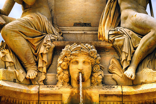 Pradier Fountain, Nimes, France