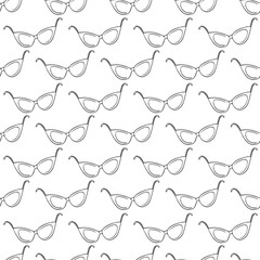 sun glasses seamless vector pattern