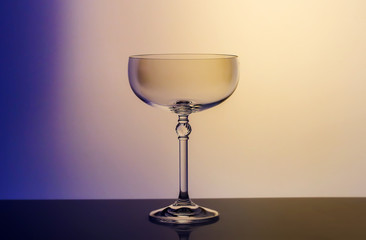 1 glass on the background