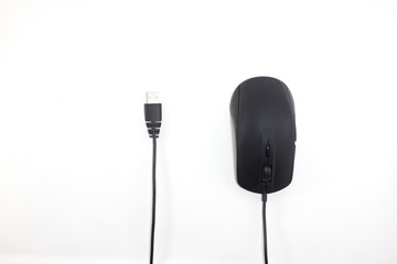 computer mouse on white background