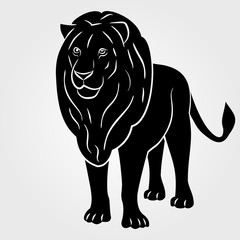 Lion icon on a white background
