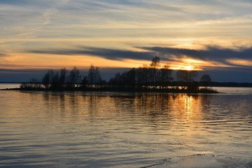 Naklejka premium Sunset