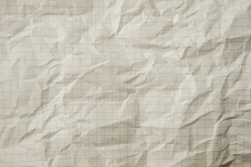 Texture of white crumpled paper