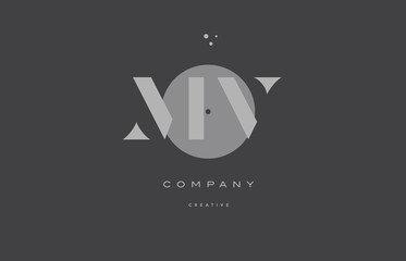 mv m v  grey modern alphabet company letter logo icon