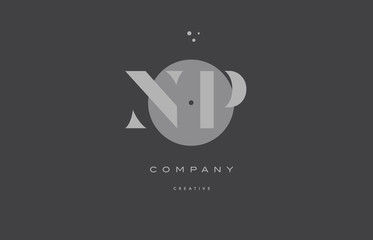 np n p  grey modern alphabet company letter logo icon © dragomirescu