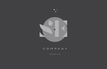Obraz premium se s e grey modern alphabet company letter logo icon