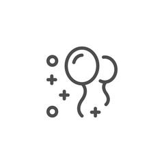 Balloon line icon