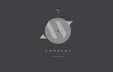 av a v  grey modern alphabet company letter logo icon