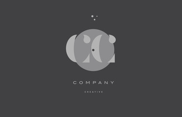 cc c c  grey modern alphabet company letter logo icon