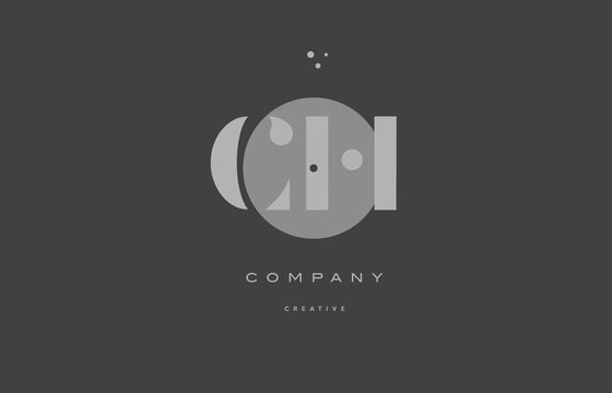 ch c h  grey modern alphabet company letter logo icon