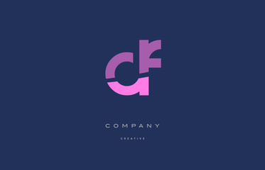 df d f  pink blue alphabet letter logo icon