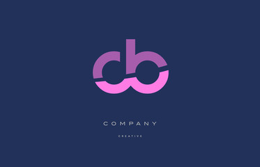 do d o  pink blue alphabet letter logo icon