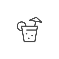 Cocktail line icon