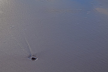 sand stones on sea waves movie blur