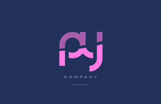 py p y  pink blue alphabet letter logo icon