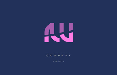 rw r w  pink blue alphabet letter logo icon