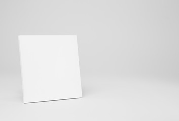 Real paperback white book on a gray background