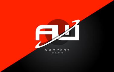 aw a w  red black technology alphabet company letter logo icon - obrazy, fototapety, plakaty