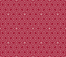 abstract geometric simple floral grid deco pattern