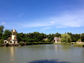 The Hameau de la Reine (The Queens Hamlet) built by Richard Mique for Marie Antoinette at the...