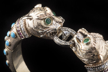 Fu Dog Gold Bracelet 