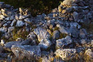 Stones in dalmatian hinterland
