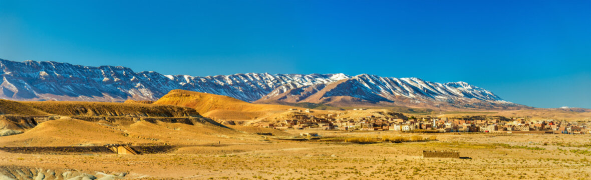 Panorama of the Atlas Mountains at Midelt, Morocco