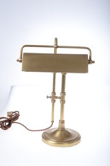  Table lamp, white table lamp, red, black, reading lamp with lampshade, golden incandescent lamp, vintage, orange, wooden, metal table lamp, orange lamp, lamp