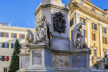Column of Immaculate Conception. Piazza Mignanelli, Rome. Italy.