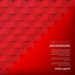 Abstract vector background. Red geometric background. Use for wallpaper, template, brochure design. Vector illustration. Eps10.
