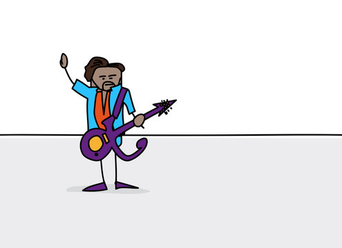 prince musician cartoon