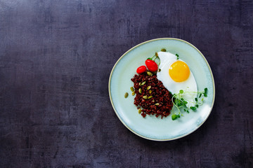 Red quinoa for dinner