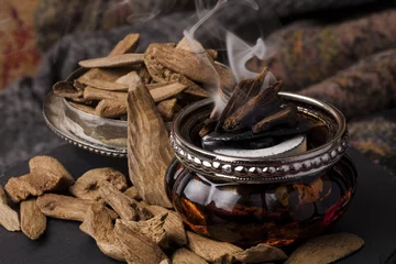Foto op Plexiglas Agarwood, also called aloeswood incense chips © jbphotographylt