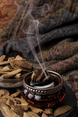 Fototapeta premium Agarwood, also called aloeswood incense chips