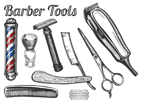 Barber tools set