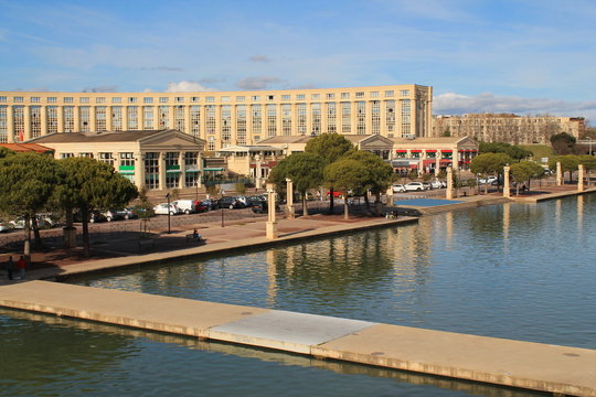 Quartier Antigone à Montpellier, France